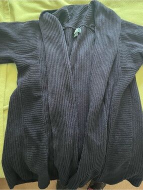 Roots Women's Navy Ribbed Open-Front Cardigan FREE SHIPPING